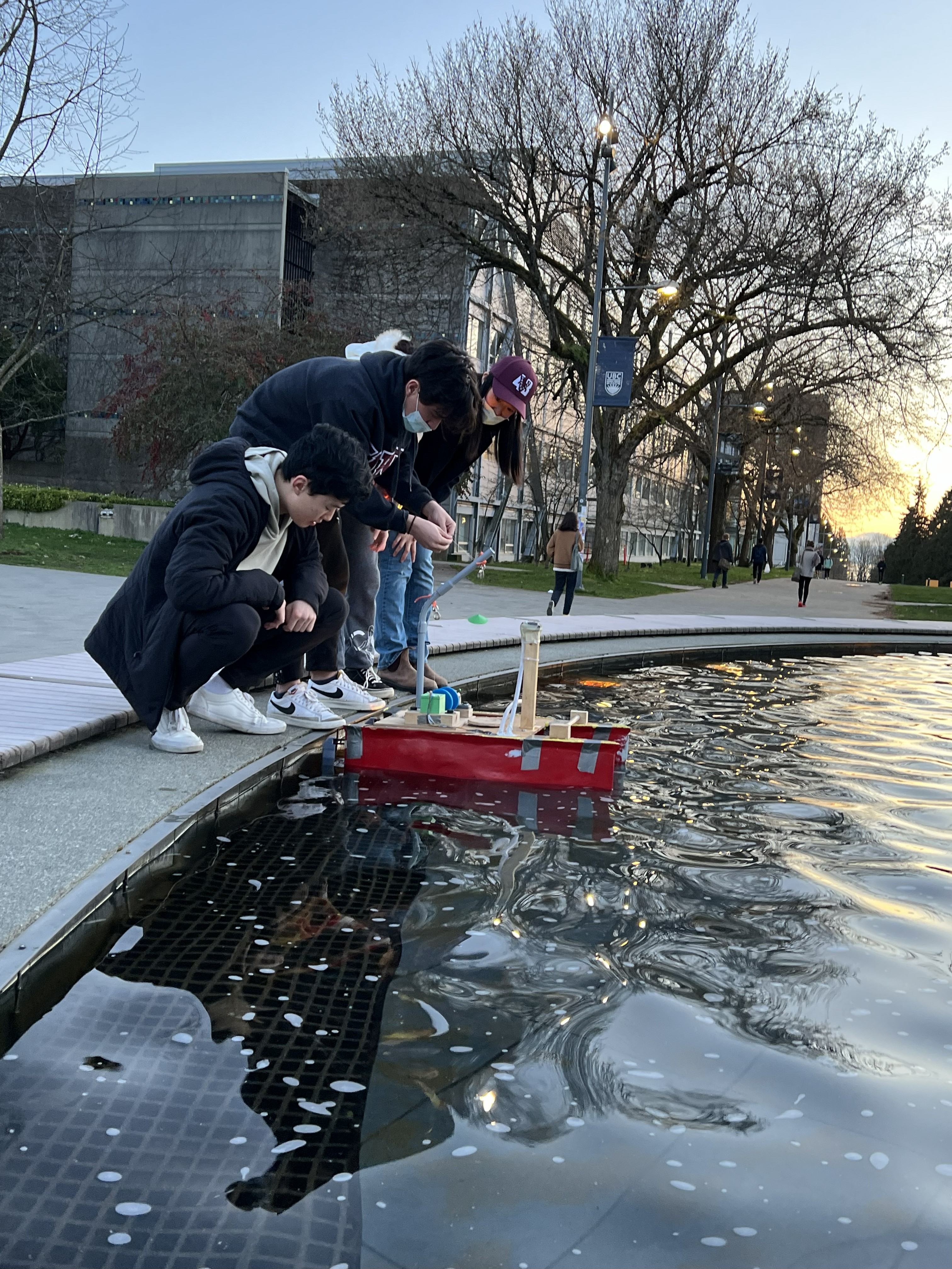 RC boat water testing